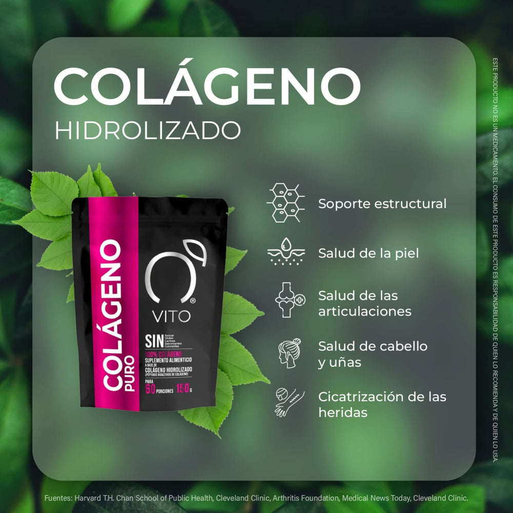 
                      
                        Colágeno Hidrolizado Puro 150g en Polvo – Bolsa Doypack | Suplemento de colágeno en polvo
                      
                    