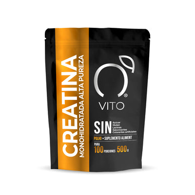 Creatina Monohidratada 500g en Polvo – Bolsa | Suplemento de creatina pre etreno