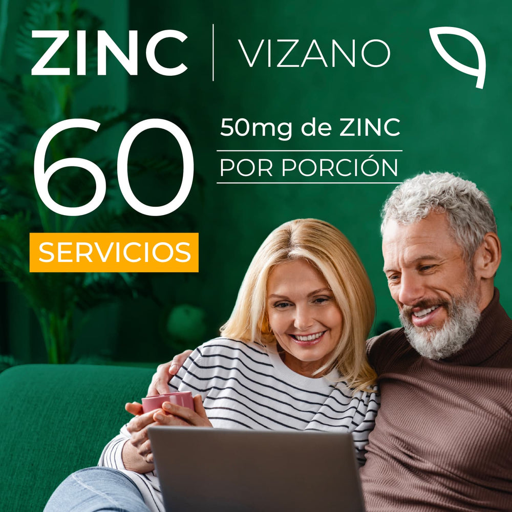 
                      
                        Zinc con 60 cápsulas 50mg
                      
                    