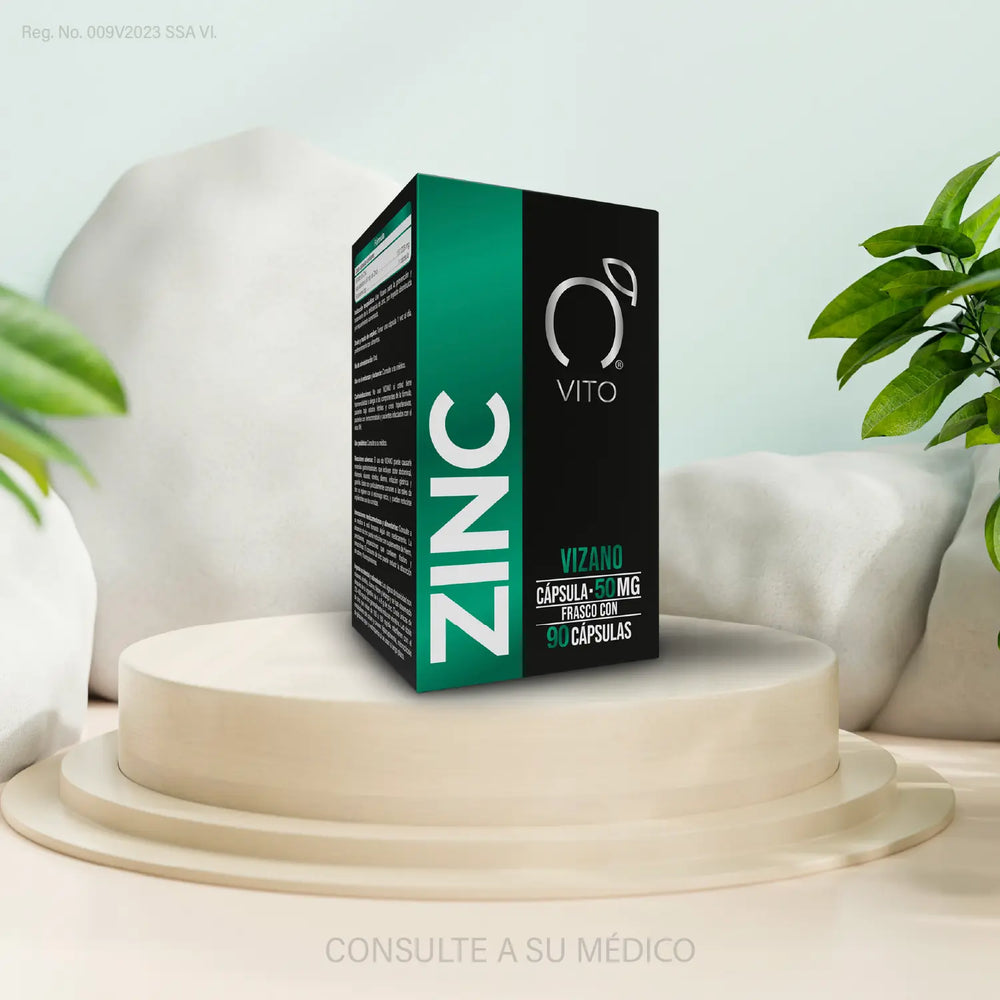 
                      
                        Zinc con 60 cápsulas 50mg
                      
                    