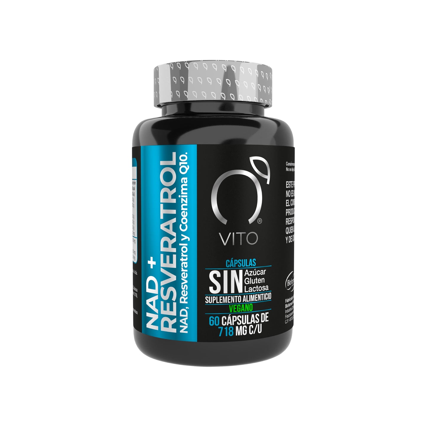 Fórmula con NAD+, resveratrol y CoQ10 para más energía, vitalidad y protección celular. Suplemento antiedad que apoya corazón y metabolismo.